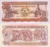 *50 Meticais Mozambik 1986, P129b UNC - Kliknutím na obrázok zatvorte -